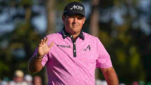Patrick Reed is pictured at the 2023 Masters.